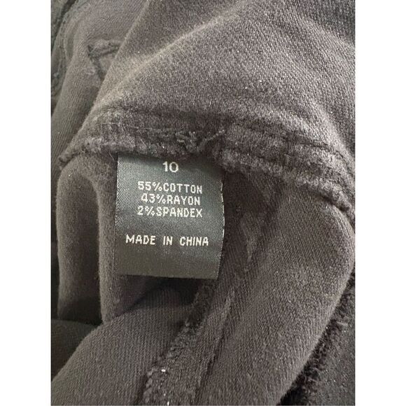 Pants, Baccini Womens Leggings Jeggings Pants, size 10, black - Picture 11 of 12